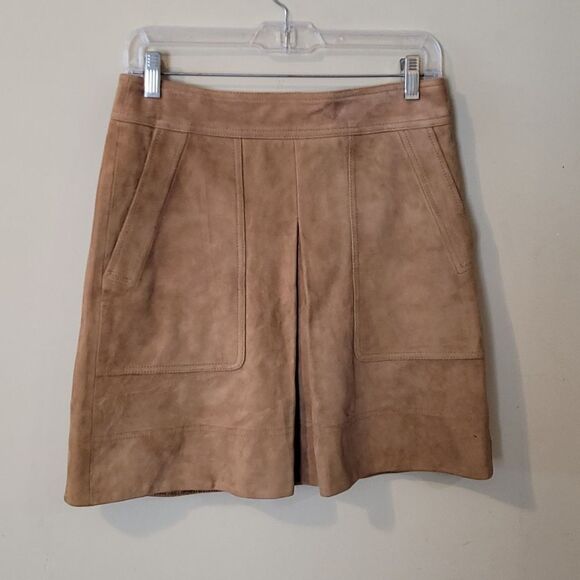 Cute VINCE SKIRT💯%goat leather NWOT
